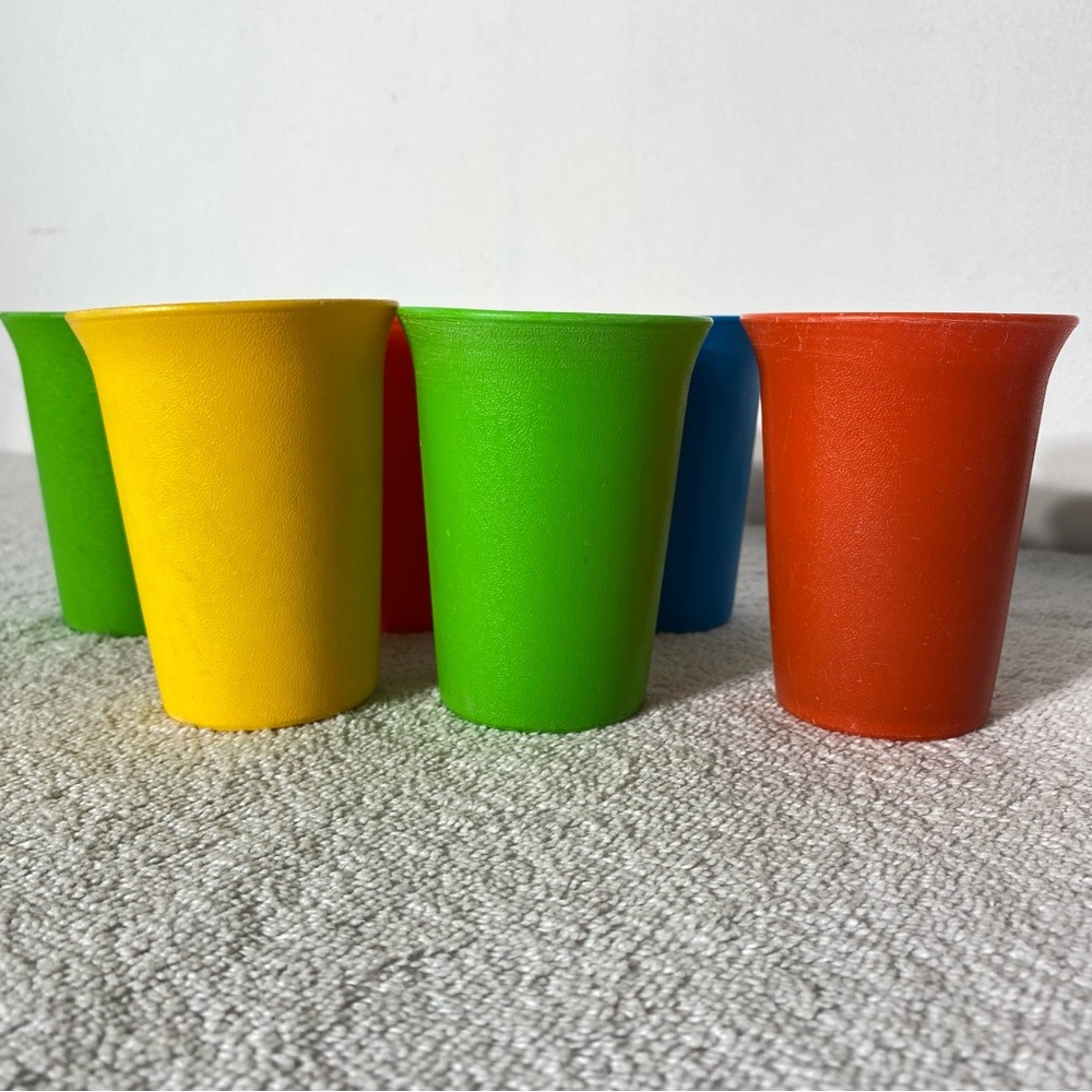 Vintage Tupperware 70s 80s Classic Bell Tumblers x6 Nostalgia - Picture 6 of 11